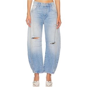 Free People x We The Free Good Luck Mid Rise Barrel Jeans